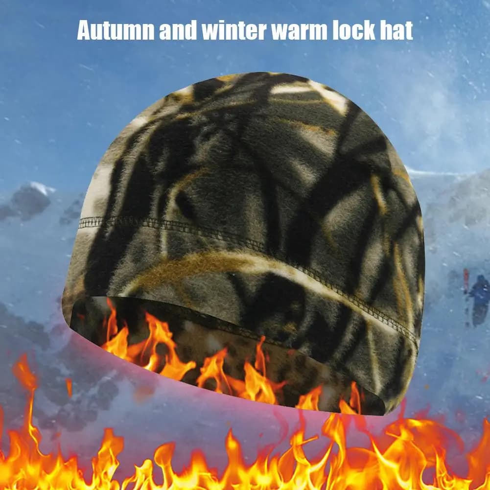 Berretto da donna da uomo Berretto invernale caldo a prova di freddo Cappello sportivo in pile di moda Berretto termico unisex con teschio per la corsa in bicicletta Sci
