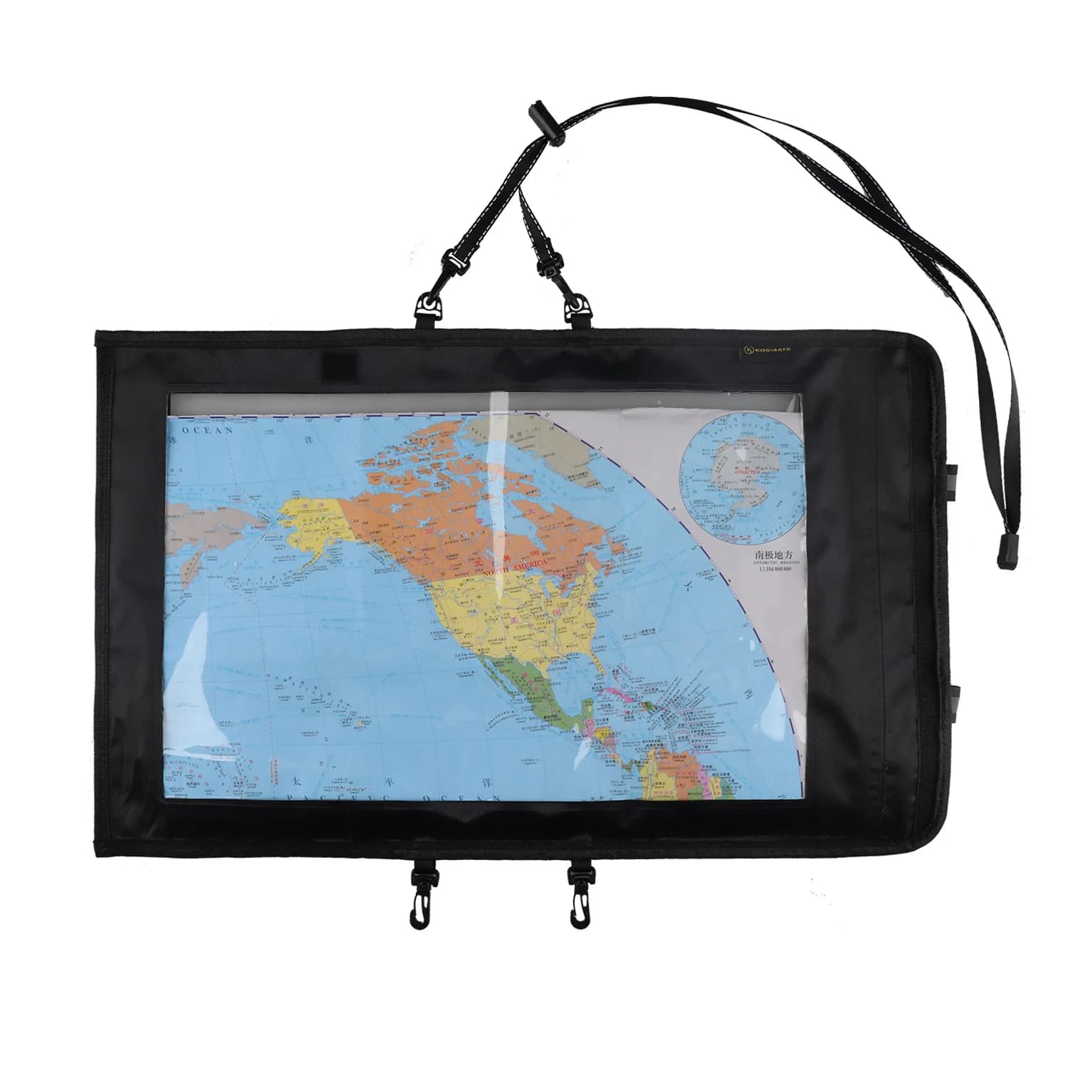 Borsa Impermeabile per Mappe, Custodia Trasparente per Documenti, Porta Passaporto per Escursionismo e Campeggio
