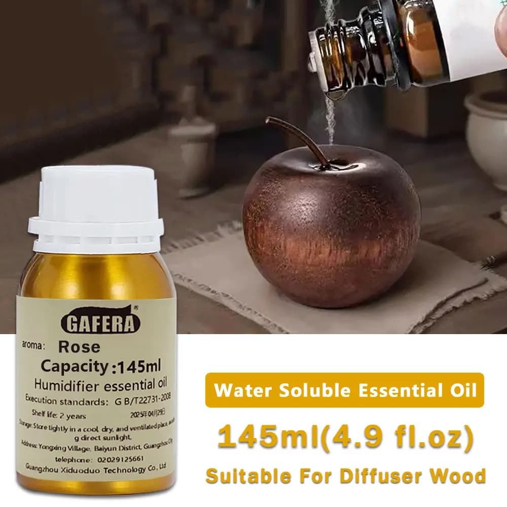 GAFERA 145ml (4.9 fl.oz) Olio Essenziale Black Opium/Westin White Tea/English Pear Freesia/Rose - Per Diffusore in Legno e Legno Aromatico