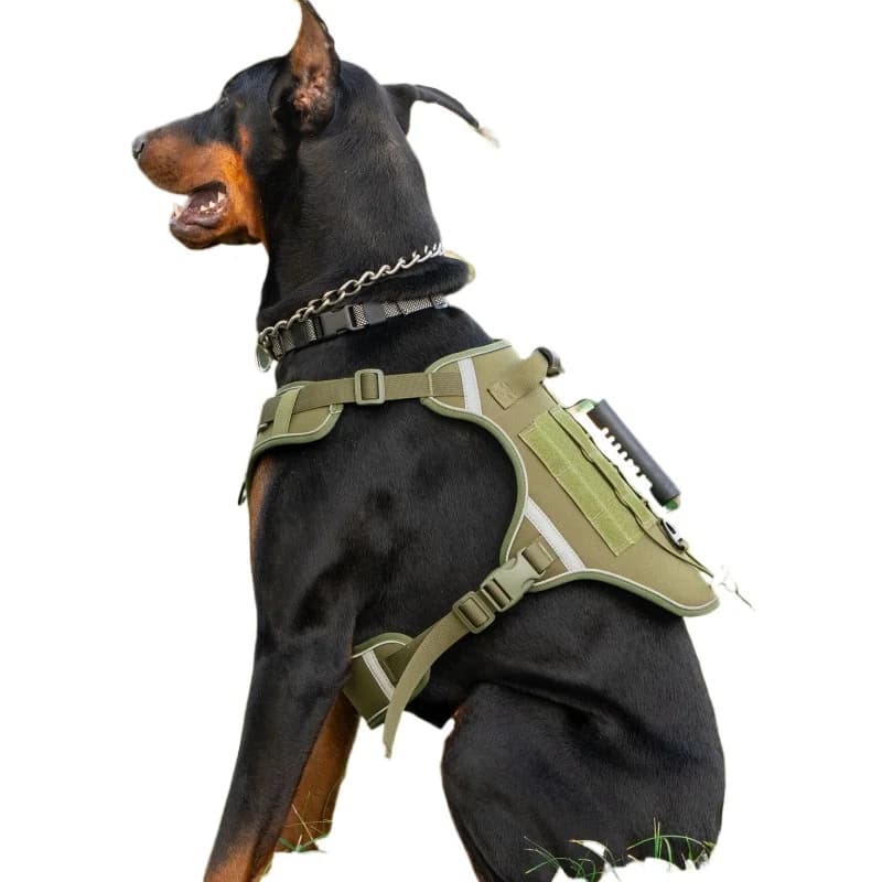 Gilet tattico per cani, bella pettorina, traspirante, per uso militare all'aperto ​ ​ Imbracatura da addestramento per cani da passeggio