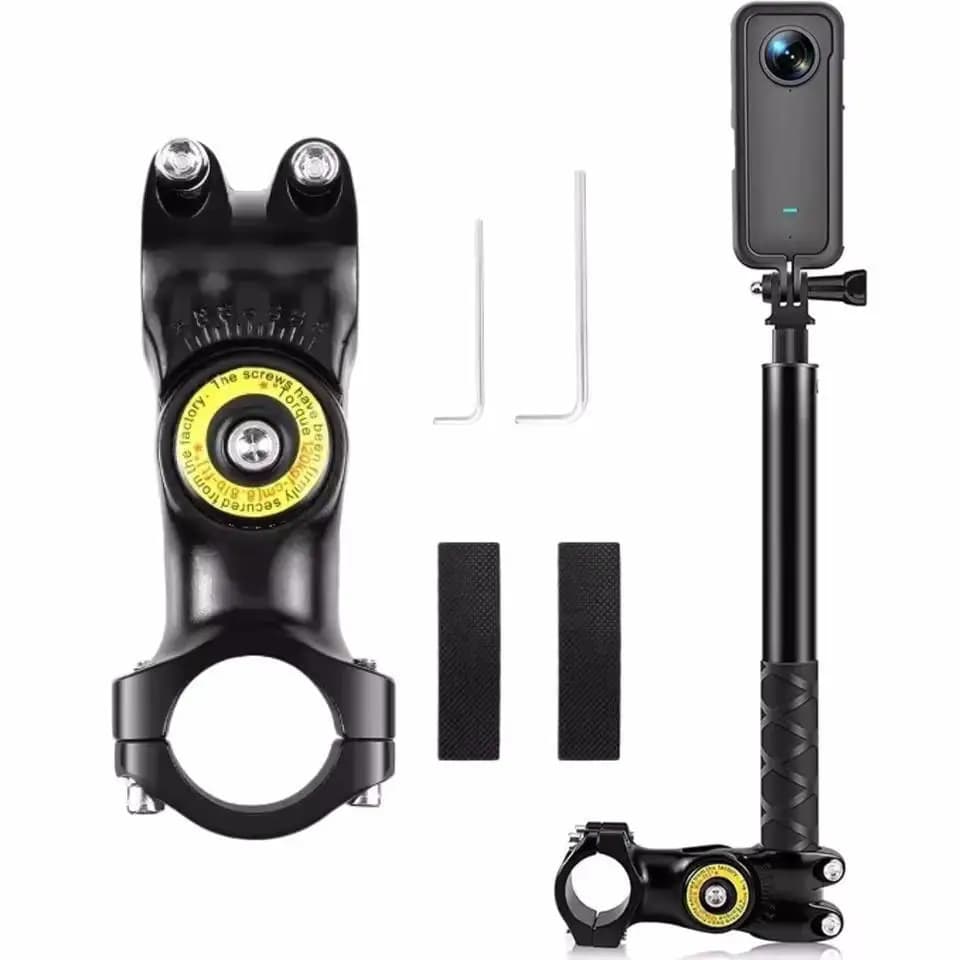 Supporto per Moto e Bicicletta per Insta360 X3 X4 X5, Asta Selfie Invisibile per GoPro Hero13 12 11 10 e Accessori per Action Camera DJI