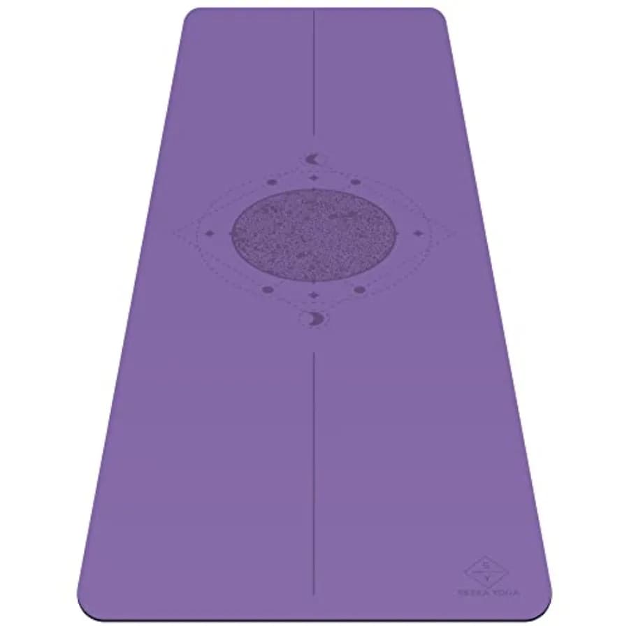 Extra Long Yoga Mat and Largo Anti-slip for Home and Hot Yoga Training - Natural Rubber Base with Anti-slip Surface for Wet or Dry Use