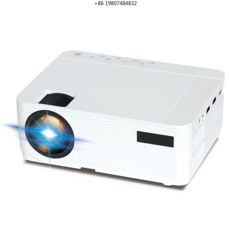 Mirroring with 2.4G WiFi Beamer for Home Theater 1080P Mini Projector Portable Outdoor Movie Projector Support Screen