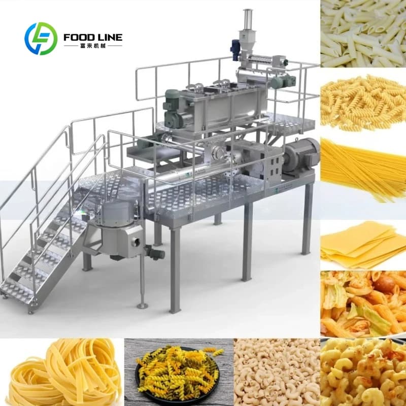 Macchina per la produzione di pasta per maccheroni con linea di prodotti per noodle Italiano completamente automatica personalizzata