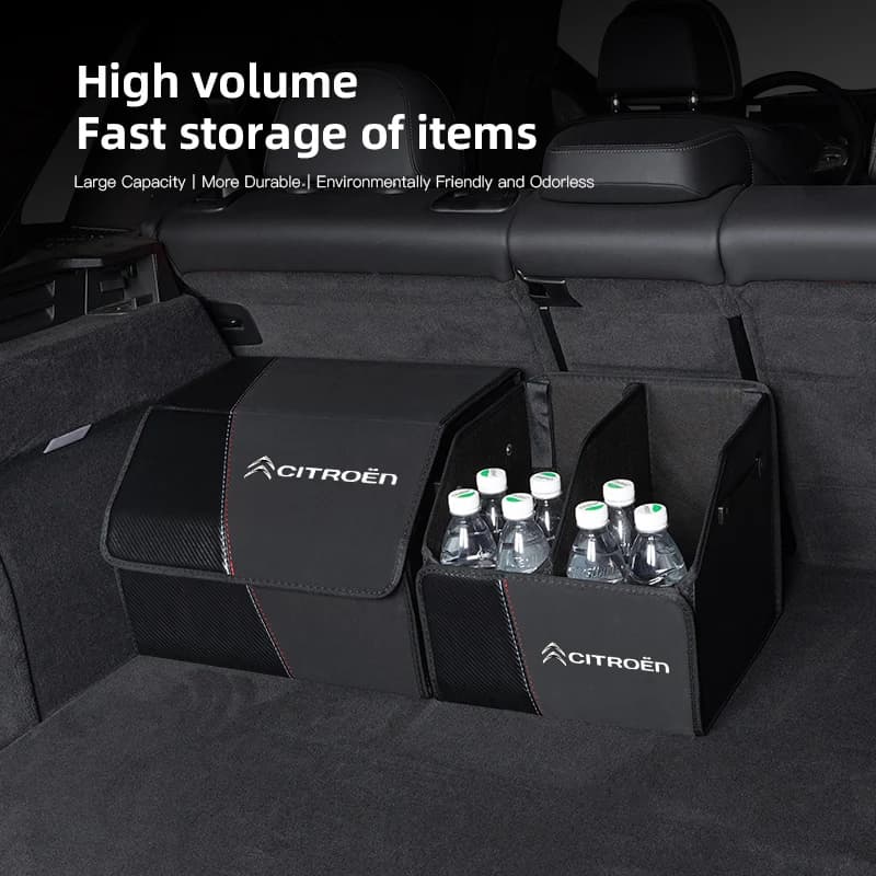 Citroen Pieghevole Bagagliaio di Un'auto Organizzatore Box Sacchetto di Immagazzinaggio Strumenti di Riordino Per C1 DS3 C2 C3 Vts C4 Saxo C4L C5 C6 C8 Xsara C3-XR Picasso