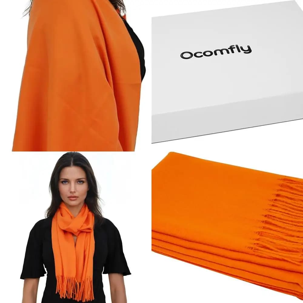 Scialle di lusso 100% Pashmina da donna - Sciarpe premium morbide e calde - Confezione regalo