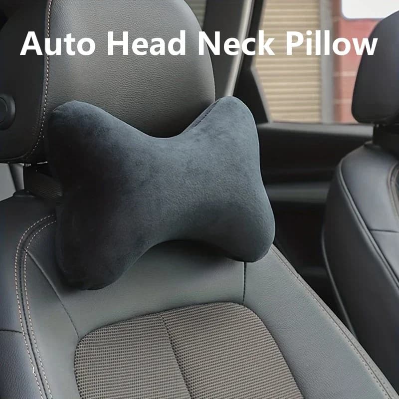 Cuscino per il collo della testa automatica regolabile Memory Foam a forma legata Supporto per seggiolino auto traspirante Cuscino per la vita Massaggio al collo Poggiatesta per auto