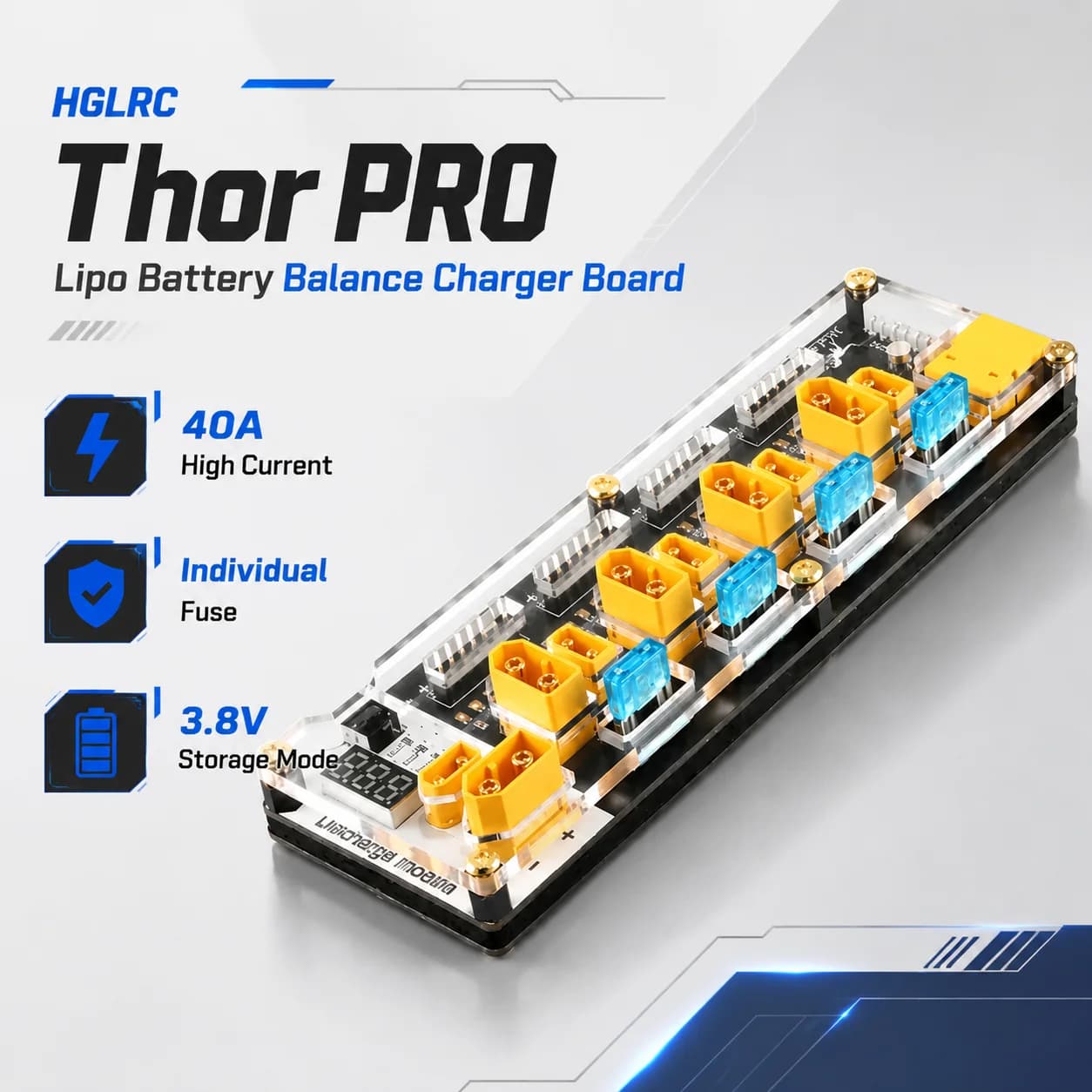 HGLRC Thor Pro Balance Charger Board Lipo Discharger FPV Drone Parts Electronic Accessory Hardware Tool Set Collection New