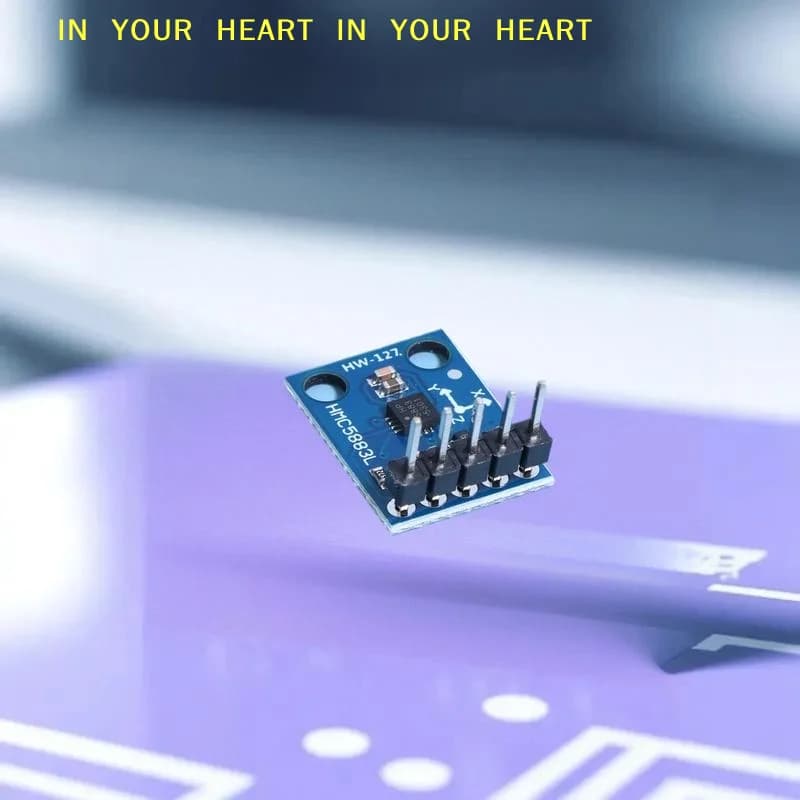 【X】GY-273 QMC5883L Sensore di campo magnetico a tre assi 3V-5V Modulo sensore magnetometro con bussola elettronica per Arduino