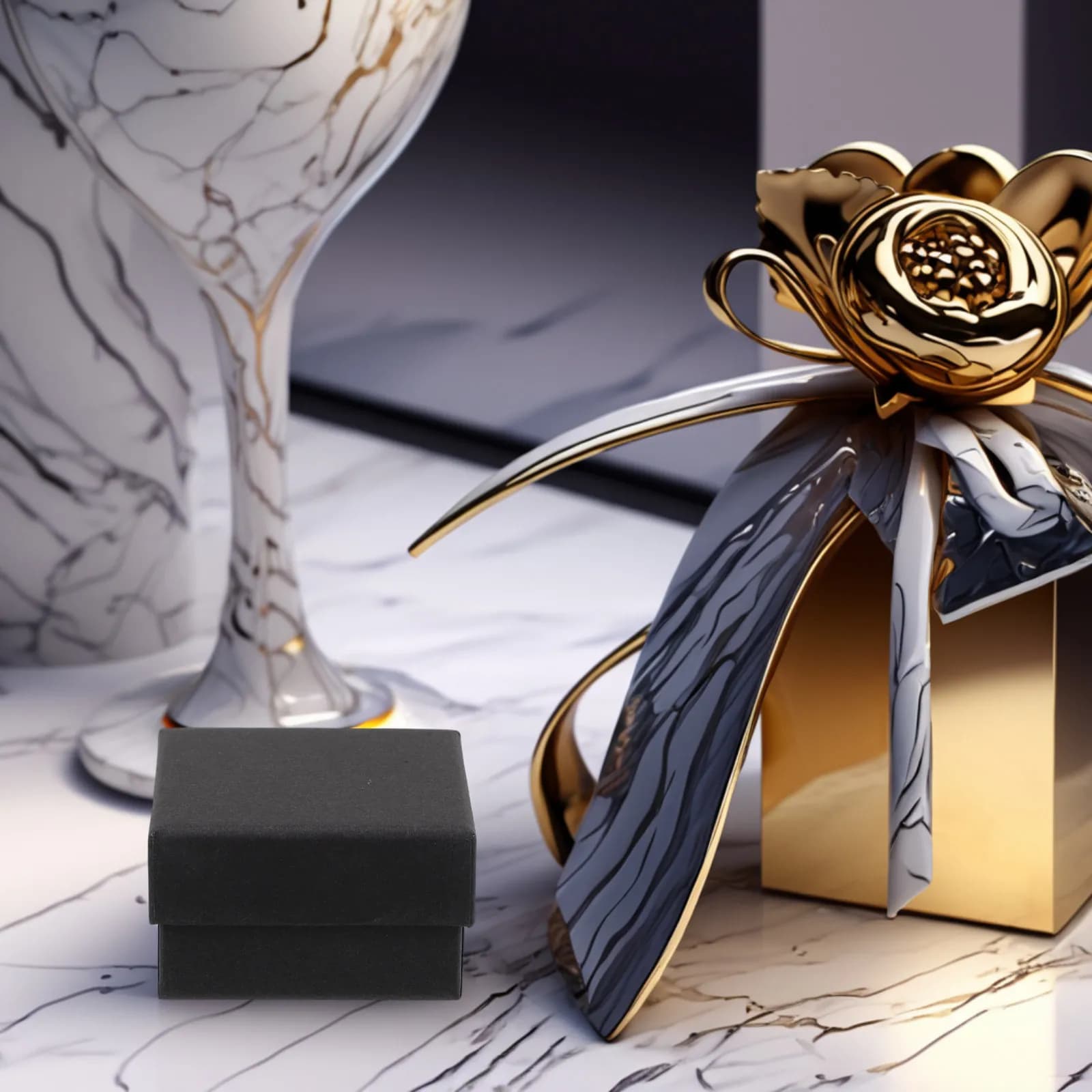 10Pcs Jewelry Packaging Boxes Paper Small Present Boxes Lids for Ring Earring Bracelet Necklace Protection Storage