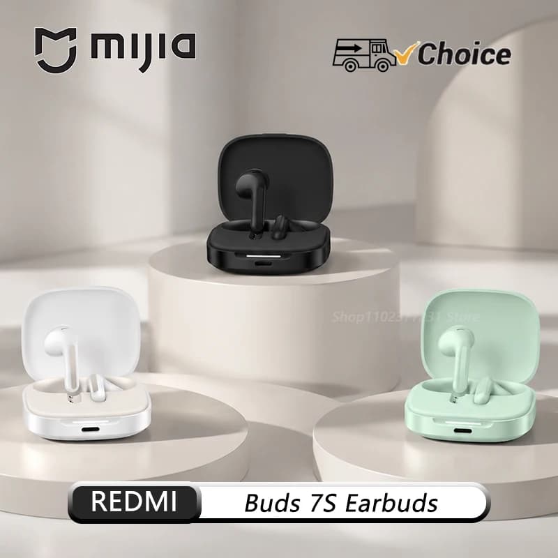 Original NEW Mijia Redmi Buds 7S ANC Wireless Earbuds Dual Drivers 32H Battery Spatial Audio Sound ID AI Noise Cancelling