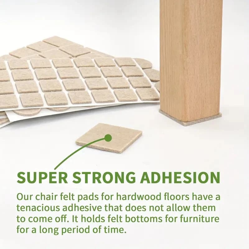 48/2Pcs Self Adhesive Furniture Leg Feet Rug Felt Pads Anti Slip Mat Bumper Damper For Chair Table Floor Scratch Protector pad