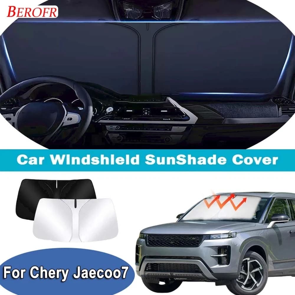 For Chery Jaecoo7 2024-2026 Car Windshield Sunshade Cover Front Window Sun Shade Heat Insulation Summer Auto Accessories