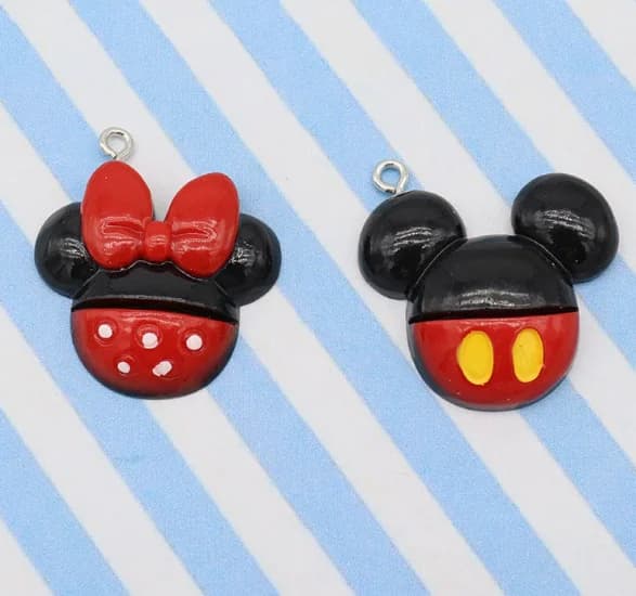 10 pezzi di ciondoli in resina fai da te per portachiavi, collane, bracciali, gioielli fatti a mano, idee regalo