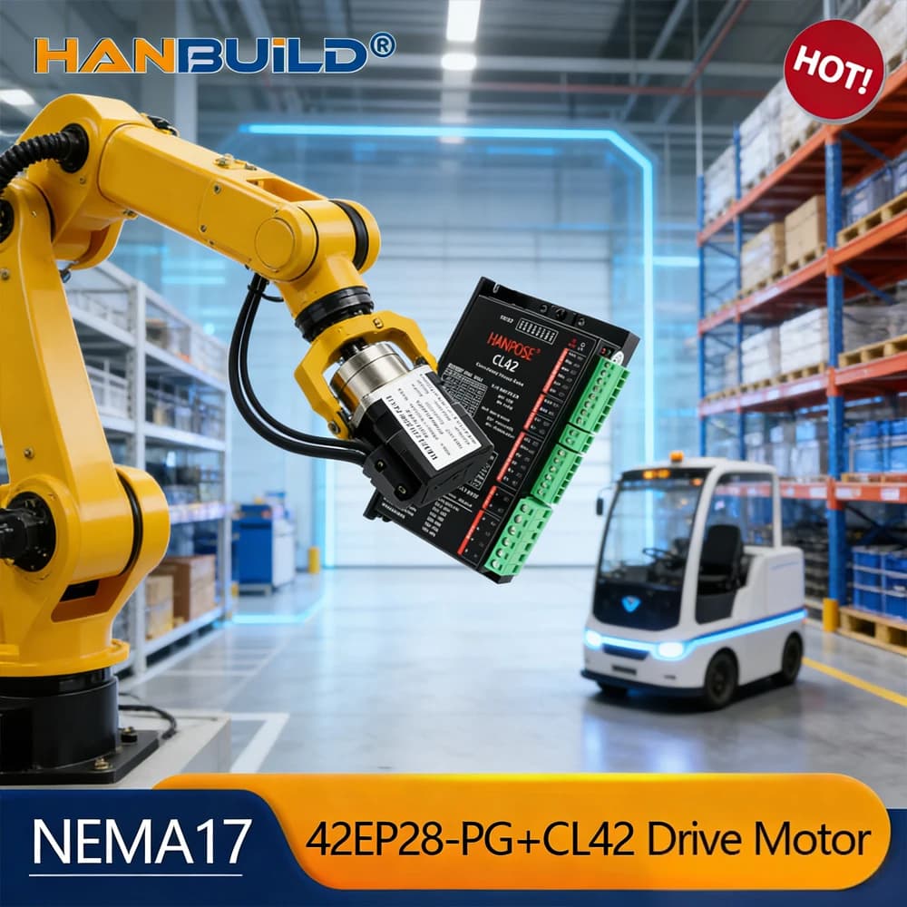 42EP28-PG 2.0A 0.2N.M closed loop deceleration gear stepper motor set with encoder CL42 driver For 3D Printer Monitor Equipment