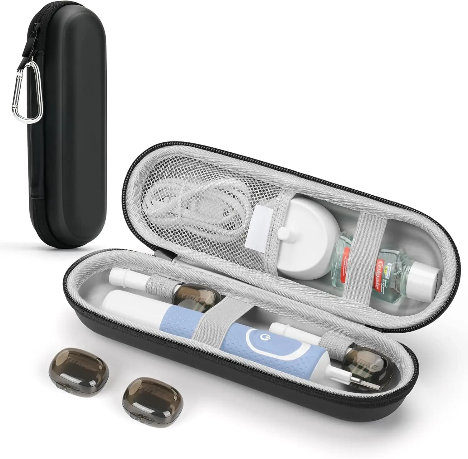 Custodia da viaggio per spazzolino elettrico Oral-B e Sonicare, custodia protettiva rigida in EVA resistente all'acqua