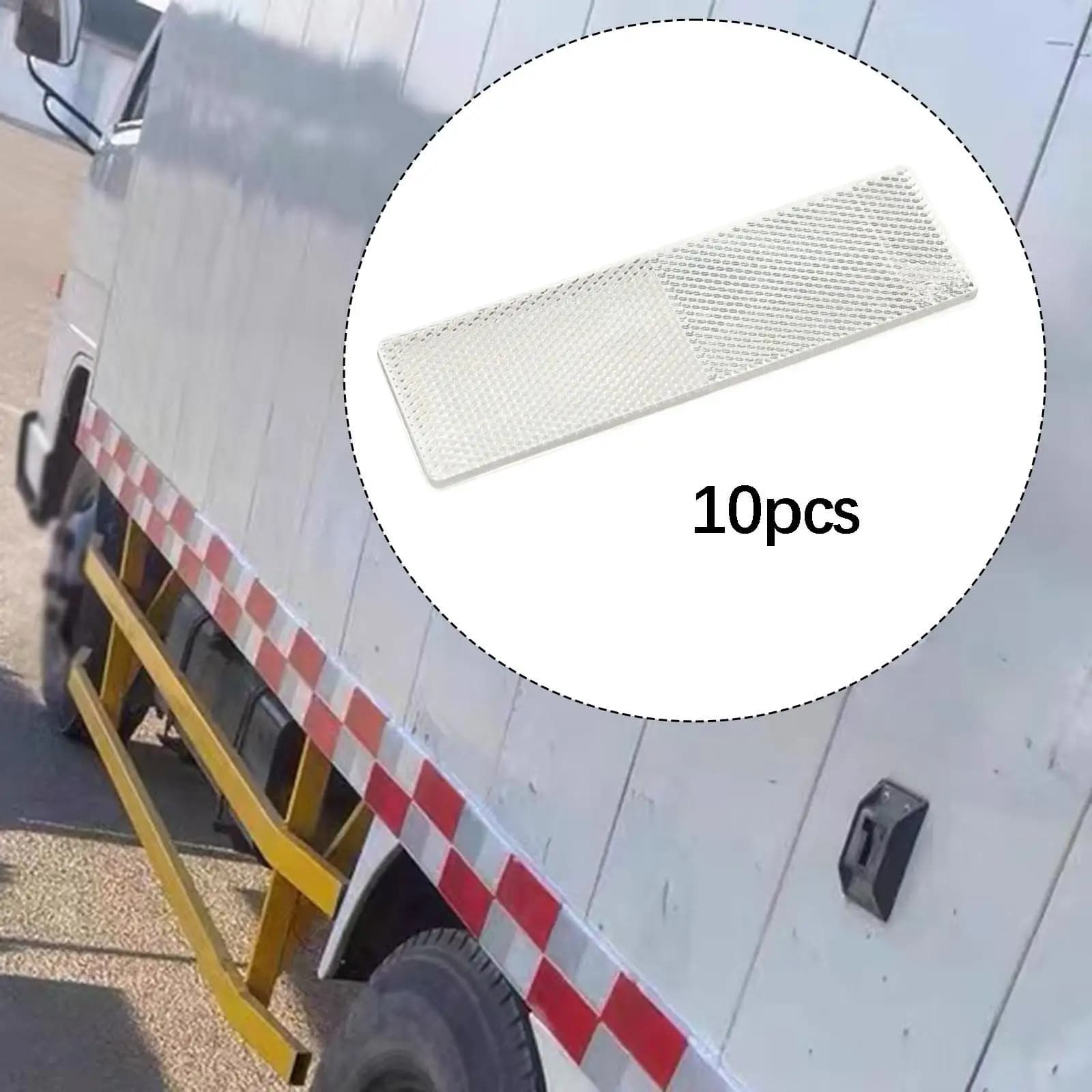 Warning Reflective Stickers Vehicle Body Safety Reflector Panel Easy Installation Plastic Decal for Car Truck Motorcycle Helmet