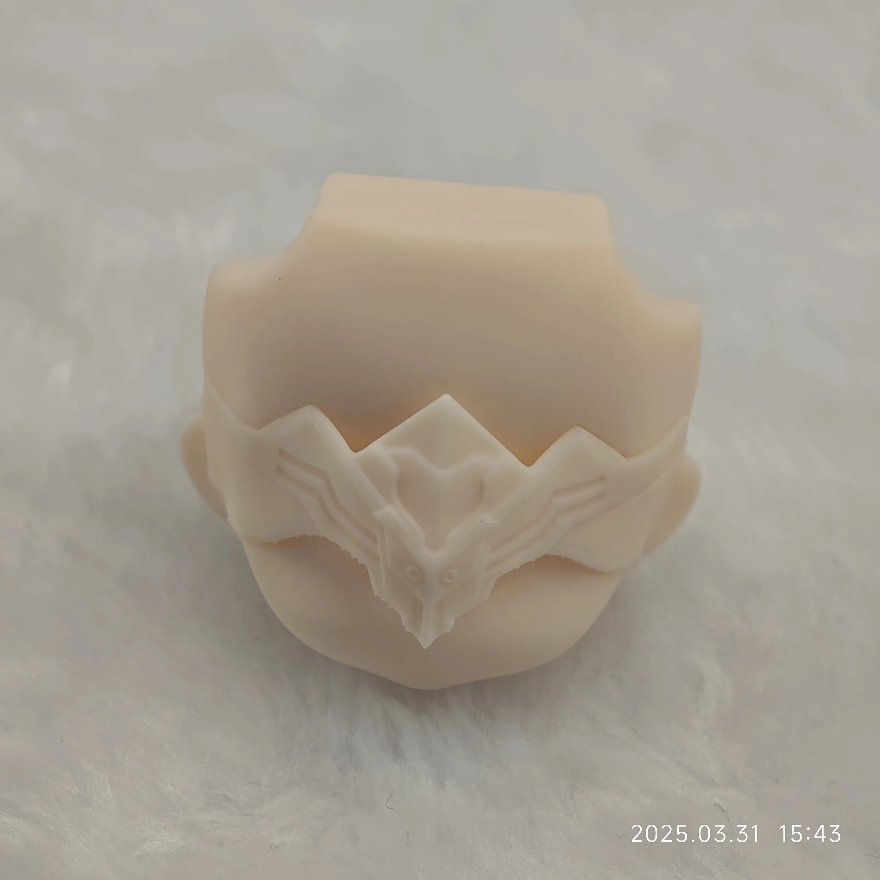 Game FF Cosplay Blank Ob11 Face with Mask Without Makeup 1/12 Bjd Face Doll Accessories