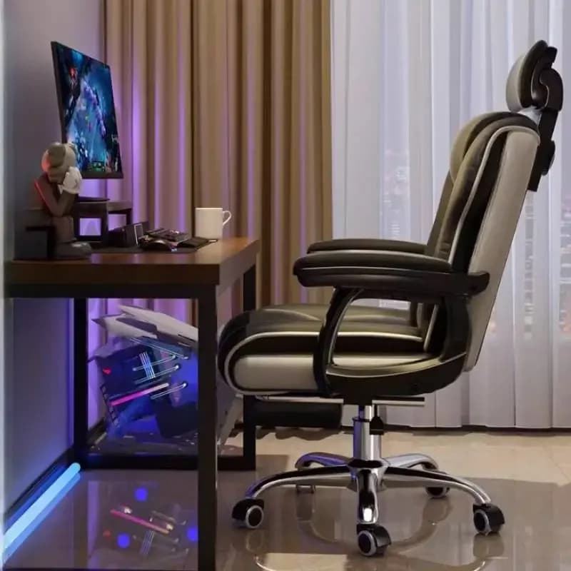 Sedia da ufficio con supporto rotante Design per computer Sedia da ufficio ergonomica da gioco Poltrona mobile Sillas De Oficina Mobili per la casa