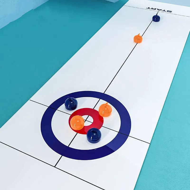 Gioco da tavolo Giocattoli per bambini Curling Ball Bowling Gioco di curling da tavolo Vacanza Festa in famiglia Puzzle educazione per bambini Regalo di Natale ZG115