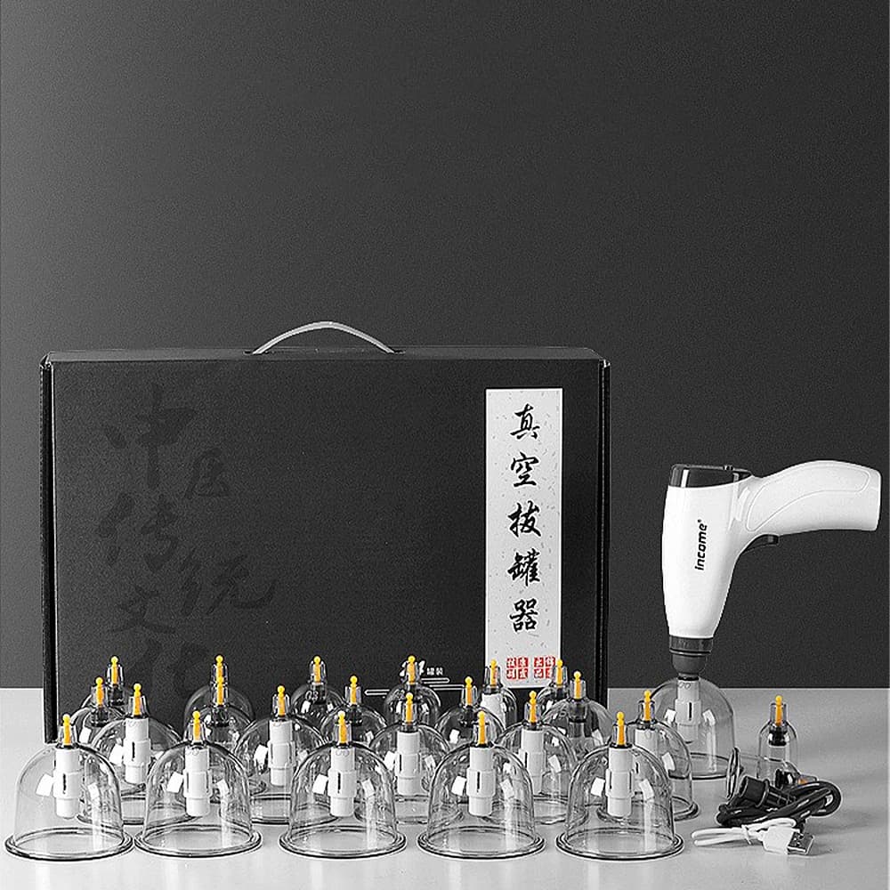 24/4 Cans Electric Vacuum Set Suction cups Massage Physiotherapy Baractols Chinese Medicine Anti Cellulite For Body Massage