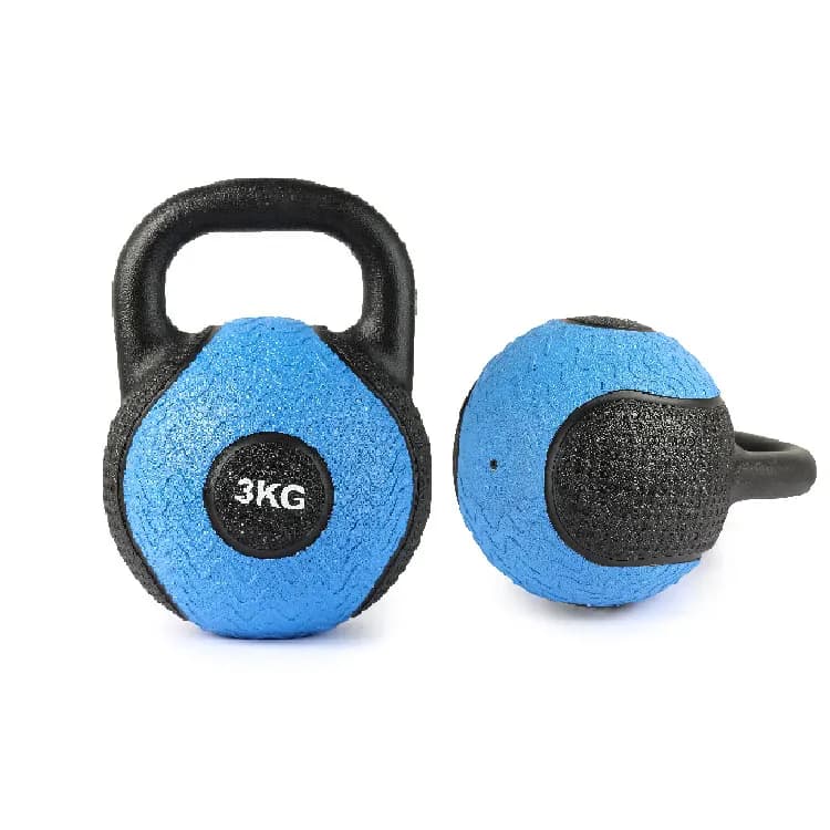 Kettlebell sports home training equipment covered in sand filled rubber