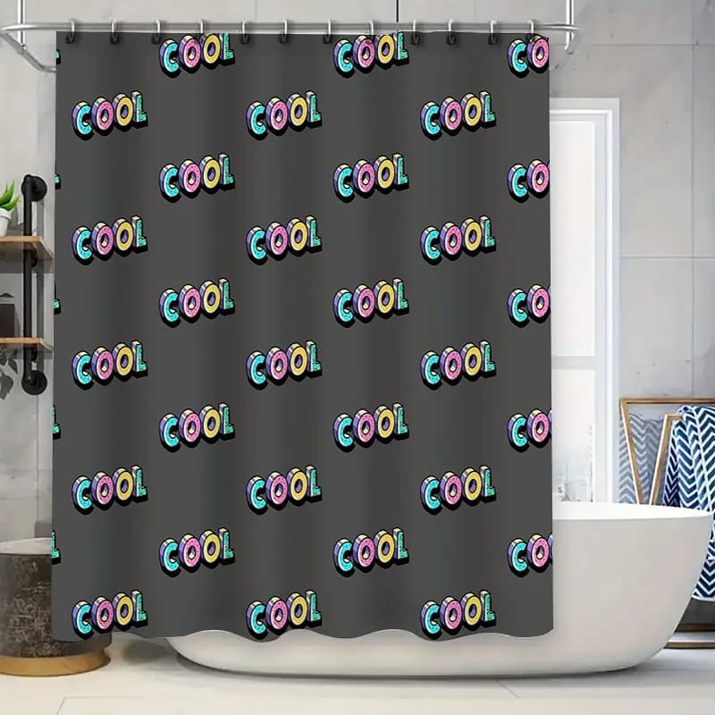 Tenda da doccia per bagno, impermeabile, arte astratta, moderna decorazione per la fattoria, fodera lavabile