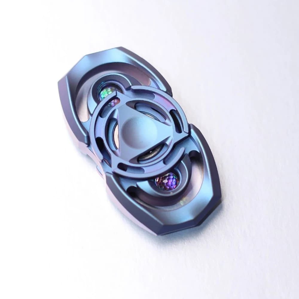 INSITU EDC STARGATE Fidget Spinner Zirconio Fidget Giocattoli per adulti Gadget per alleviare l'ansia Fidget Spinner a due lame