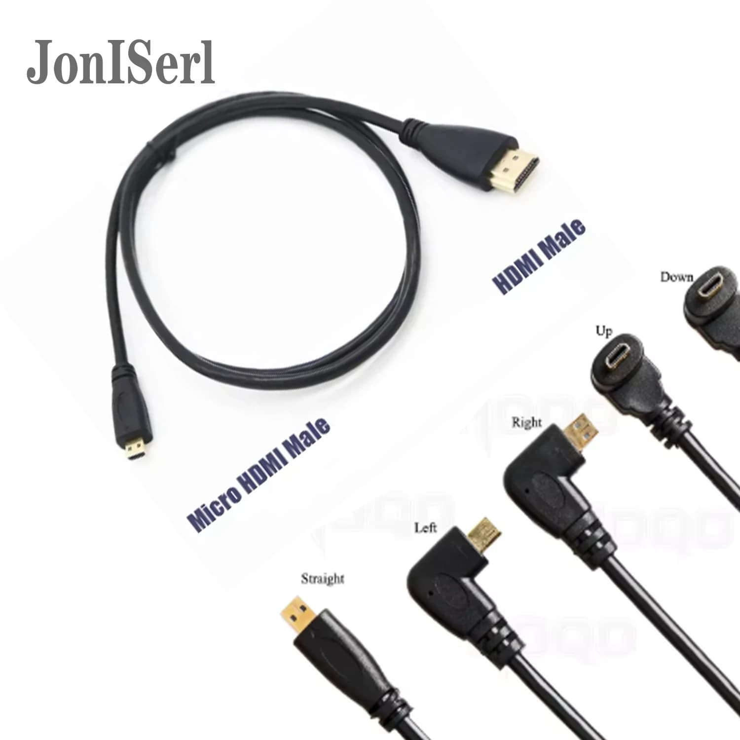 90 Degree Micro HDMI to HDMI Cable UP/Left/Right Angled Micro HDMI Cable for Digital camera Sony a6400 GH4 tablet 50cm/150cm