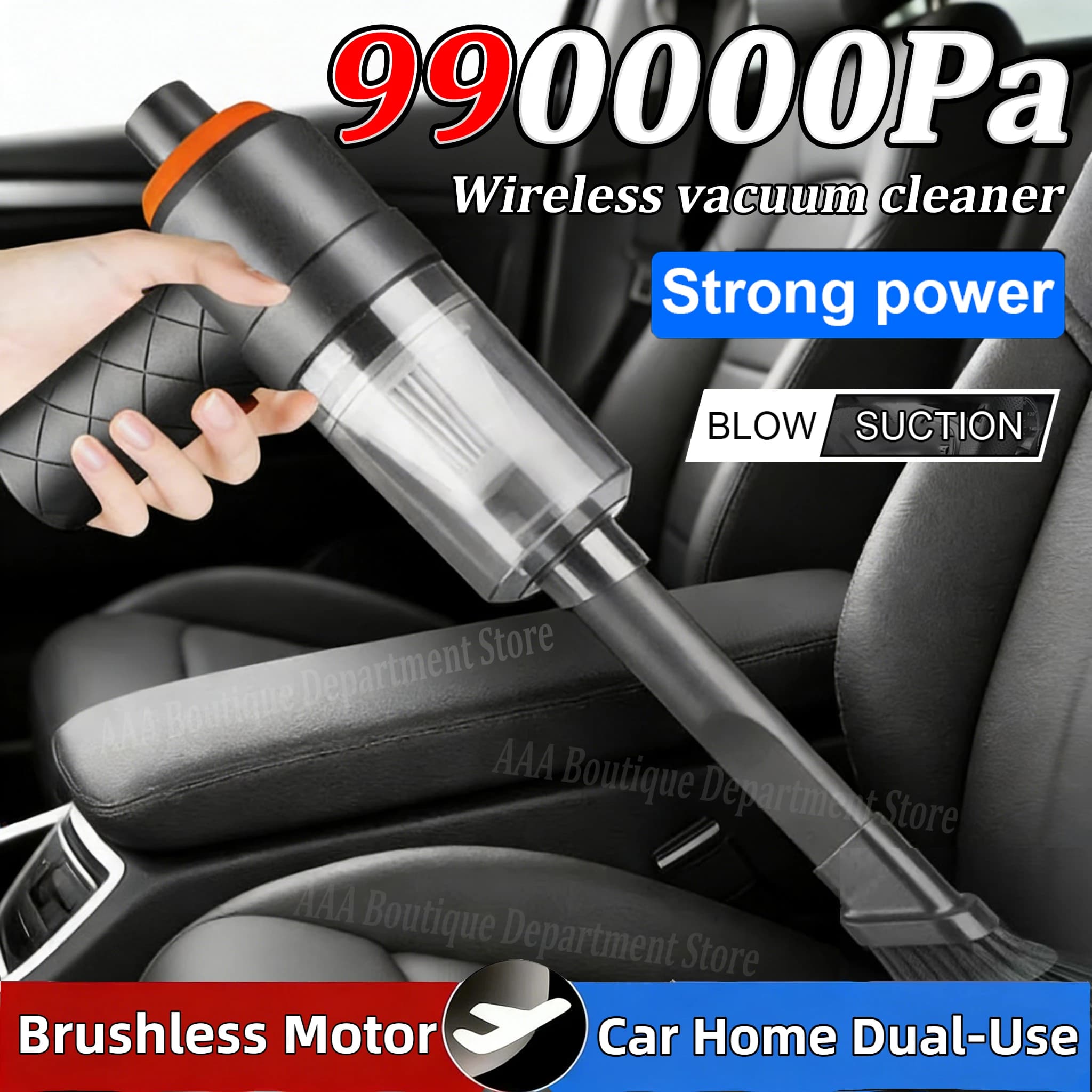 Nuovo Aspirapolvere Senza Fili 990000Pa 120W con Motore Brushless ad Alta Potenza, Aspirazione Automatica e Funzione Soffiante Integrata, Aspirapolvere Portatile 2026