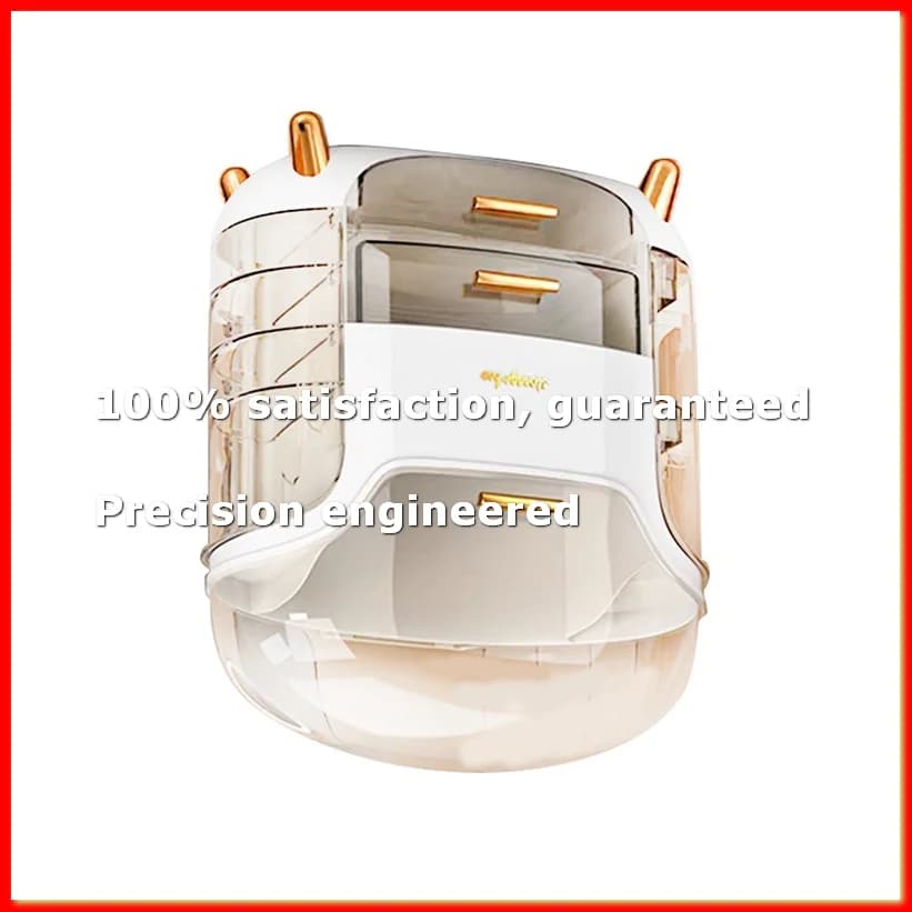 Cosmetic Storage Box Dust-Proof Desktop Dressing Table Lipstick Finishing Storage Cabinet Skin Care Product Shelf-A79M