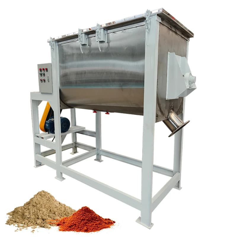 Mixer for Mushroom Substrate 300 Liters 500kg, Tape Mixer for Dry Powders with Ribbon Stainless Steel