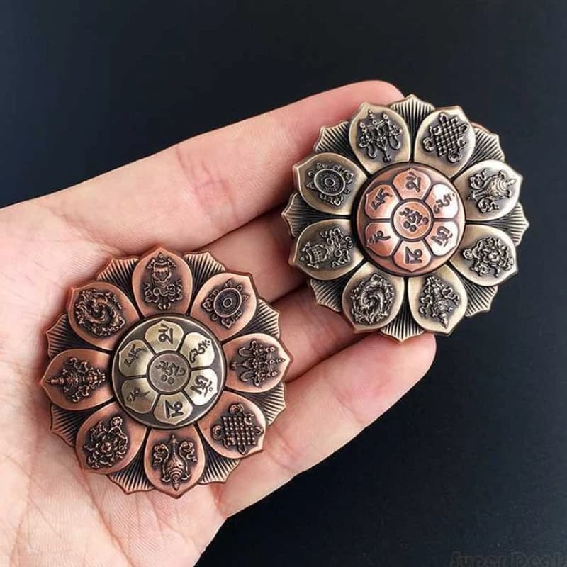 Mano in metallo Fidget Spinner Roller Trottola Punta Giroscopio EDC Giocattolo antistress Alleviare l'ansia Antistress per i bambini TDAH