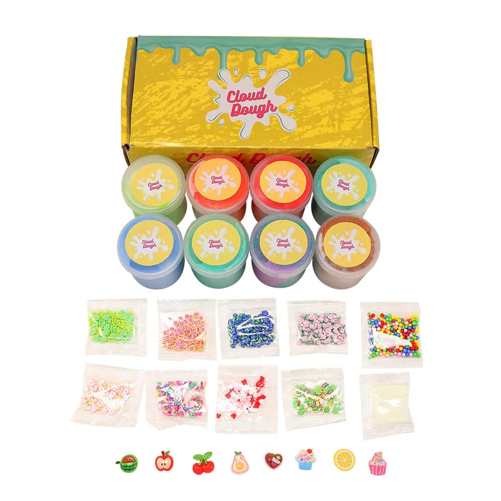 Kit Creativo Fai-da-Te per Slime Non Tossico, Set Artigianale Colorato ed Elastico, Giocattolo Sensoriale Artistico per Bambini, Ideale come Regalo per Feste