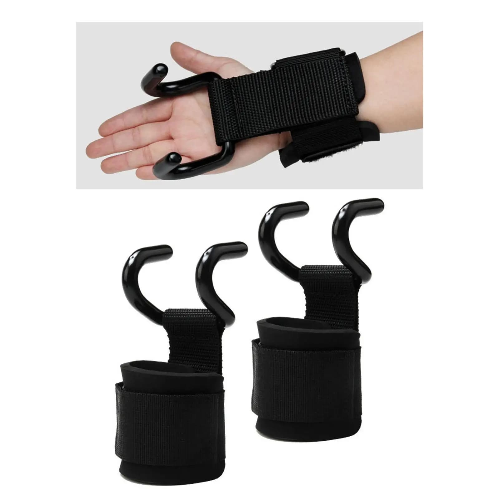 2 pcs weight lifting hooks strap for weight lifting padding for wrist comfortable gym glove handle for weights for rows fitness seat covers
