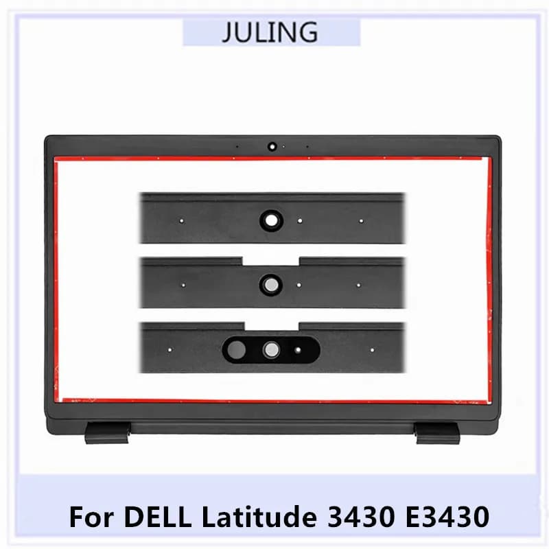 Black LCD Screen Frame for Laptop with webcam port for DELL Latitude 3430 E3430