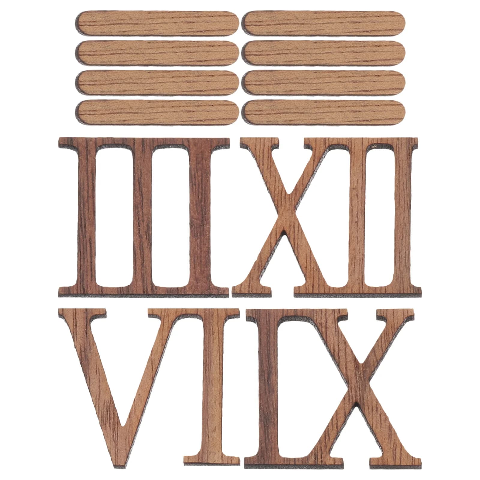 Wall clock with Roman numerals without frame DIY Kit wooden numbers Pendulum House decorations Office clock Accessories for Boho style watches