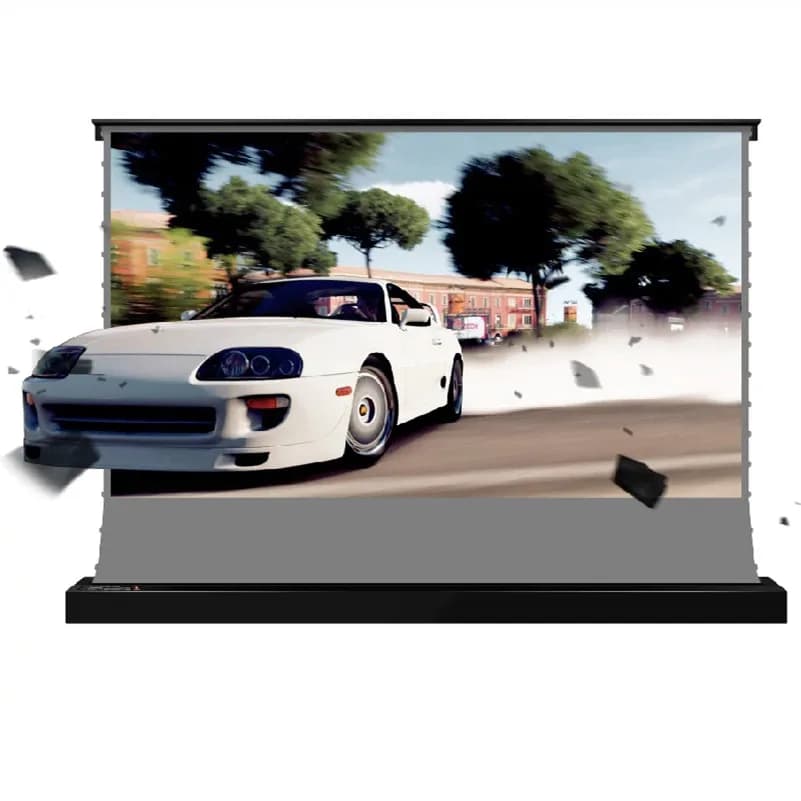MIVISION CLR ALR Proiettore portatile a terra con telecomando elettrico/motorizzato/schermo di proiezione per Home Theater
