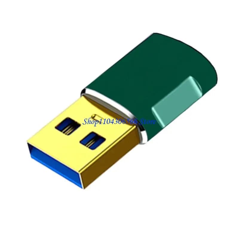 Convertitori ricarica rapida 02DD Adattatore sincronizzazione dati da 5 Gbps USB maschio a USB C femmina Testa per