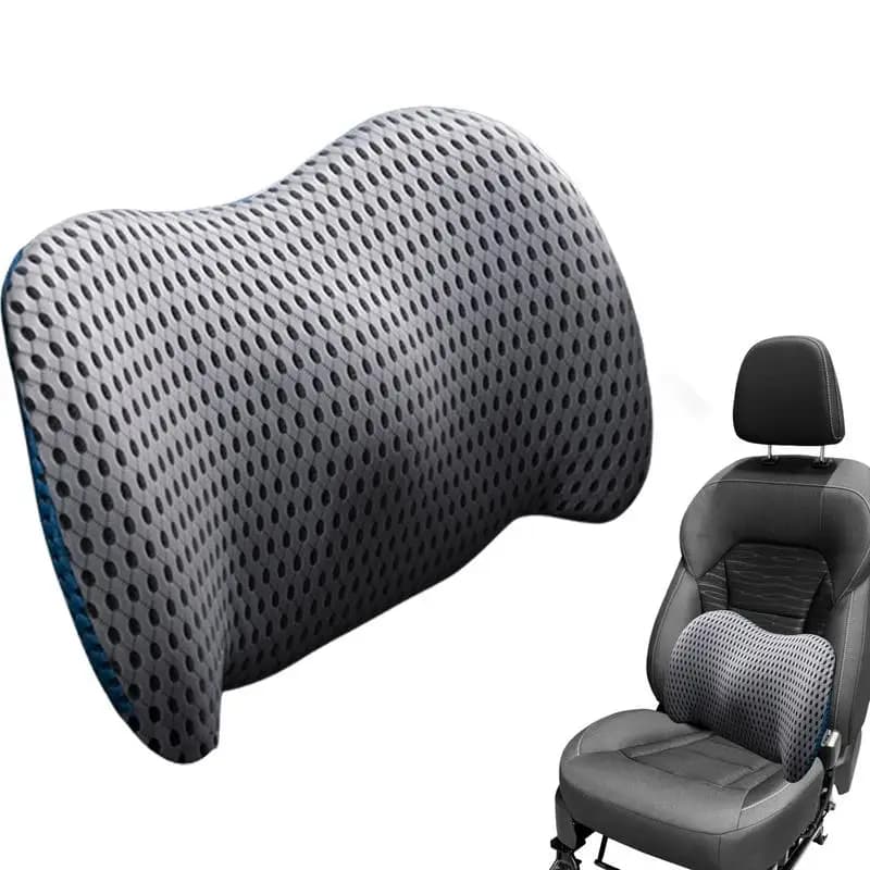 Cuscino di supporto per cuscino del sedile lombare per Auto cuscino per Auto supporto per la vita schienale lavabile rimovibile cuscino universale per veicoli uffici