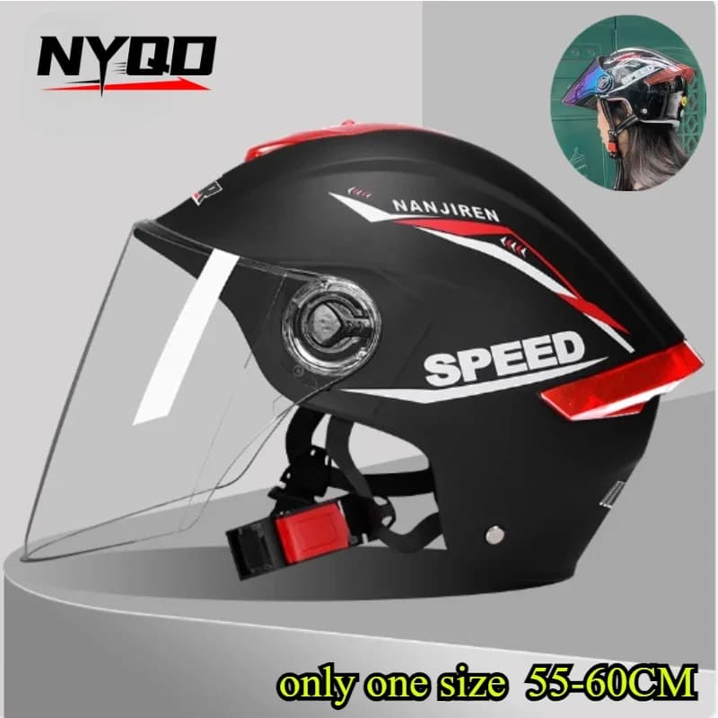 Electric Bike Bike Helmet Solar Protection UV-resistant High Definition Lenses Summer Safety Helmet Para Motocross