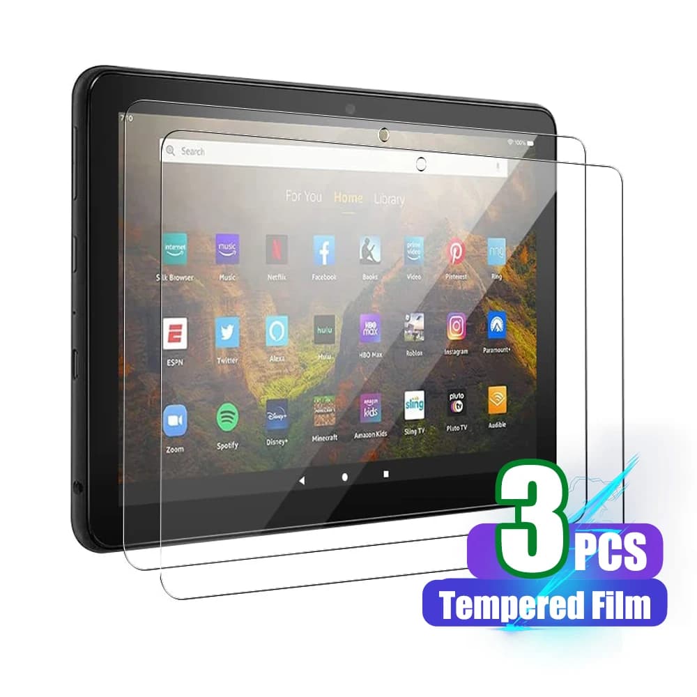 Pellicola salvaschermo per Amazon Fire HD 10 2021 rilasciato Kindle Fire HD 10 Plus Tablet pellicola in vetro temperato 10.1 pollici