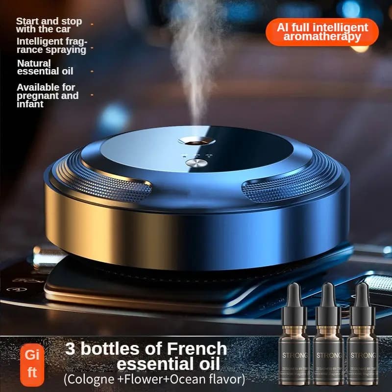 Smart Auto Aroma Diffuser, USB Rechargeable, Ultrasonic Diffuser for Essential Oils, Auto Scenter