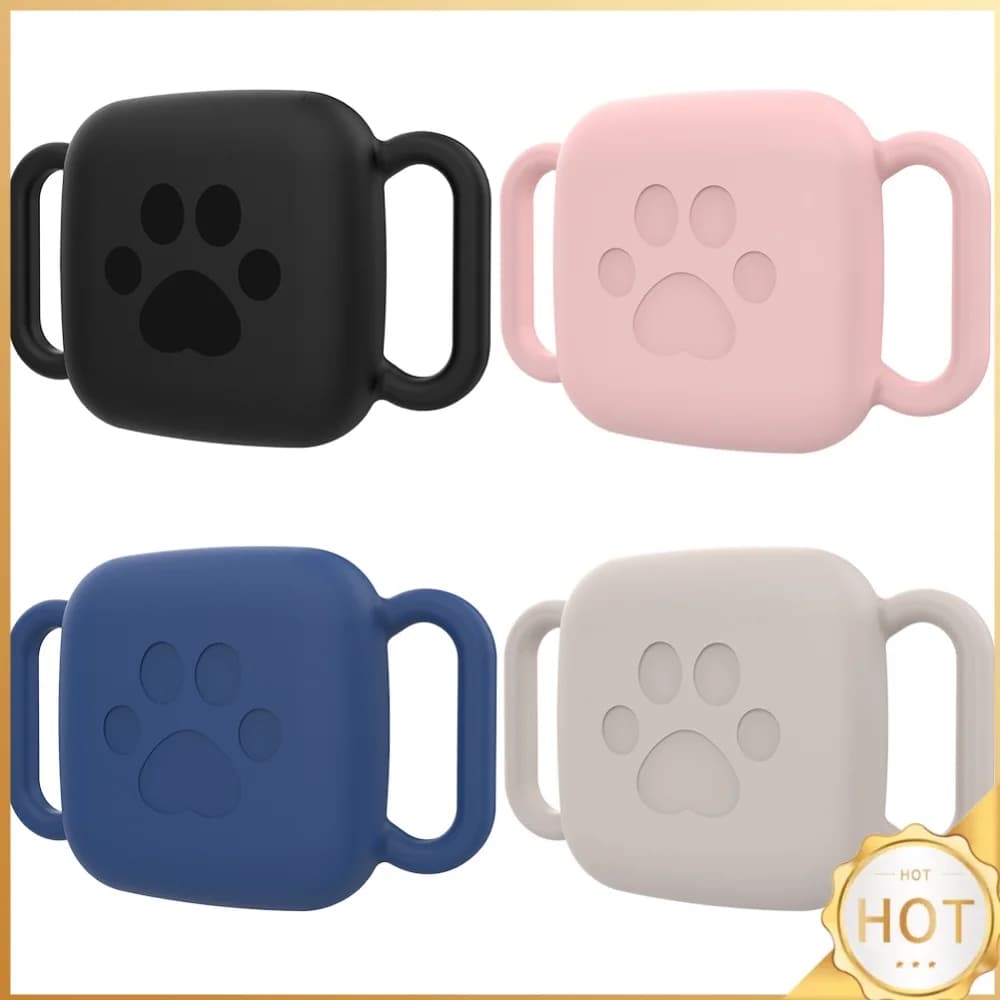 2 Pack Silicone Case for Tile Mate 2022 2024 Holder Case Anti-Scratch Protective Cover Sleeve Soft Flexible Cover for Dog Collar