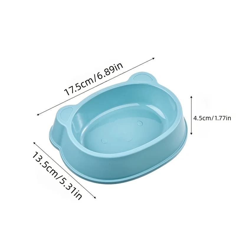 2pcs Pet Dog Feeder Bowls Anti-Slip Anti-Tipping Feeding Water Bowl Cat Dog Bowls Food Accessories Pet Supplies