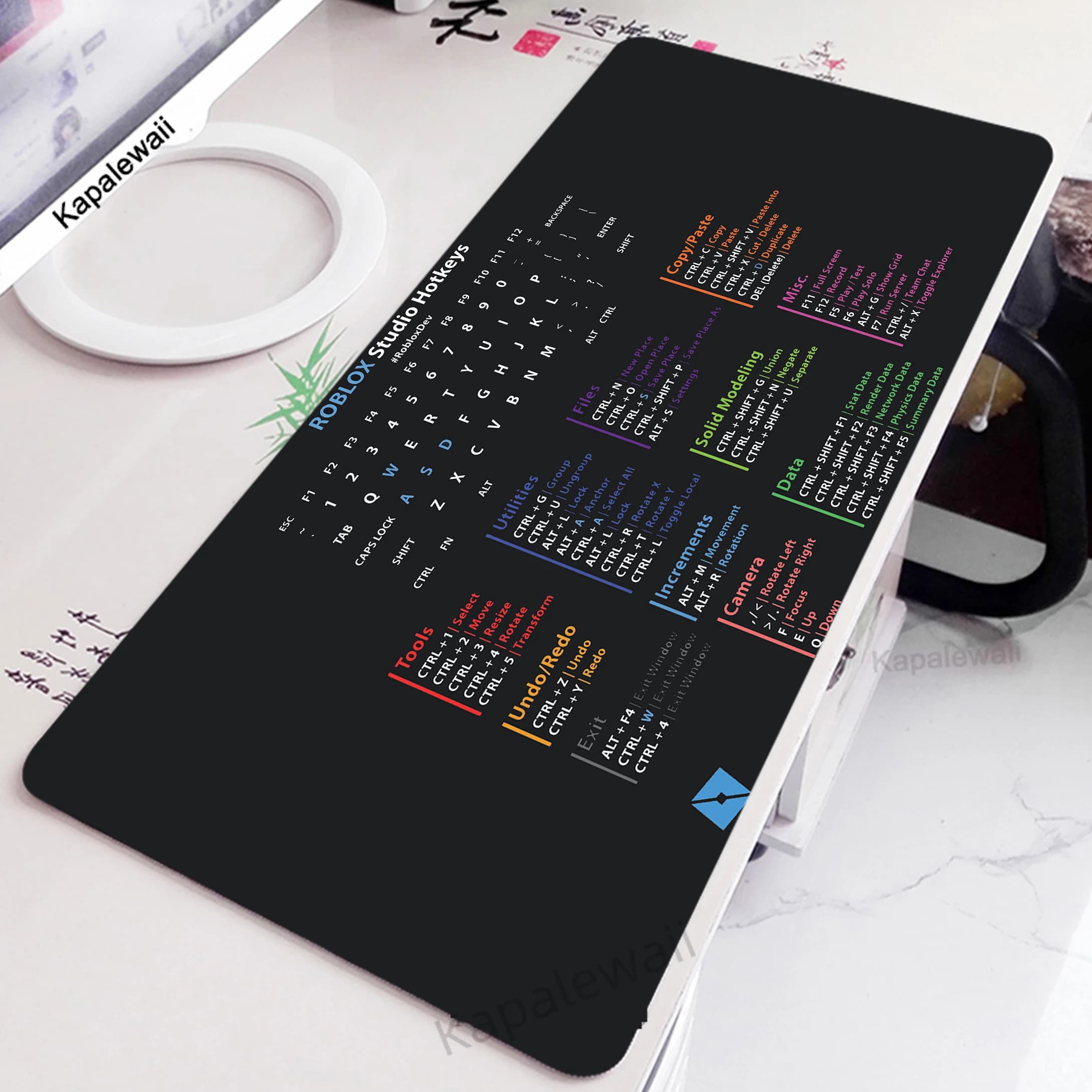 Gamer Keyboard Mousepad Mouse Pad accessori per l'installazione di gioco Mousepad XXL 900x400 tappetino da scrivania tappetino per Mouse con bordo di bloccaggio tappetino per tastiera
