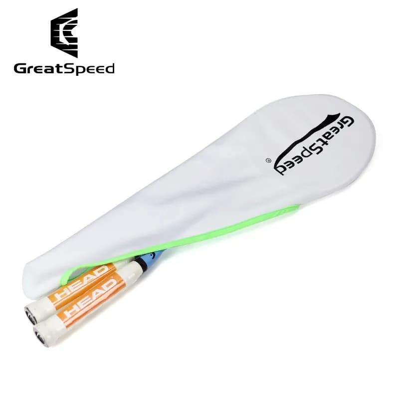 Greatspeed Custodia Protettiva in Nylon per Racchette da Badminton e Tennis, Borsa Elastica Anti-Collisione per Racchette, Custodia Singola per Racchetta