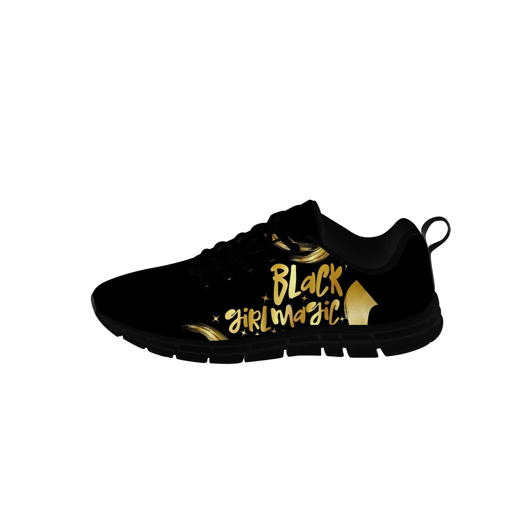 Black Girl Magic Low Top Sneakers Mens Womens Teenager Casual Shoes Canvas Running Cloth Shoes Cosplay 3D Print Lightweight shoe