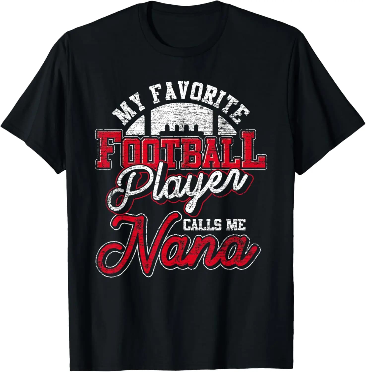 Il mio t-shirt da calcio preferito con stampa 'My Favorite Football Player Calls Me Nana'