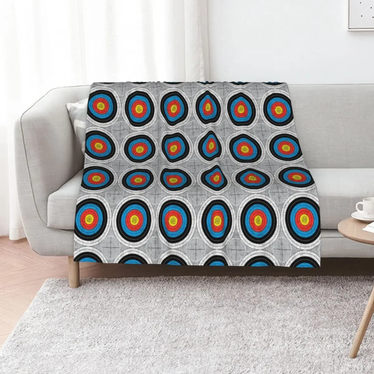 Mid Century Modern - Archery Targets Everywhere Throw Blanket Hairy for sofa heavy to sleep Kid'S Blankets